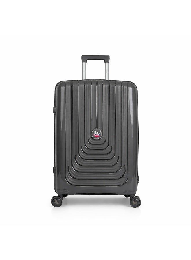 منيك حقائب سفر فياجيرو ستر أورديناريو طقم من  قطع | حقائب ترولي صلبة من البولي بروبلين | عجلات مزدوجة دوارة  درجة | مقاس كابينة  بوصة، متوسط  بوصة، كبير  بوصة | رمادي داكن - Image 2