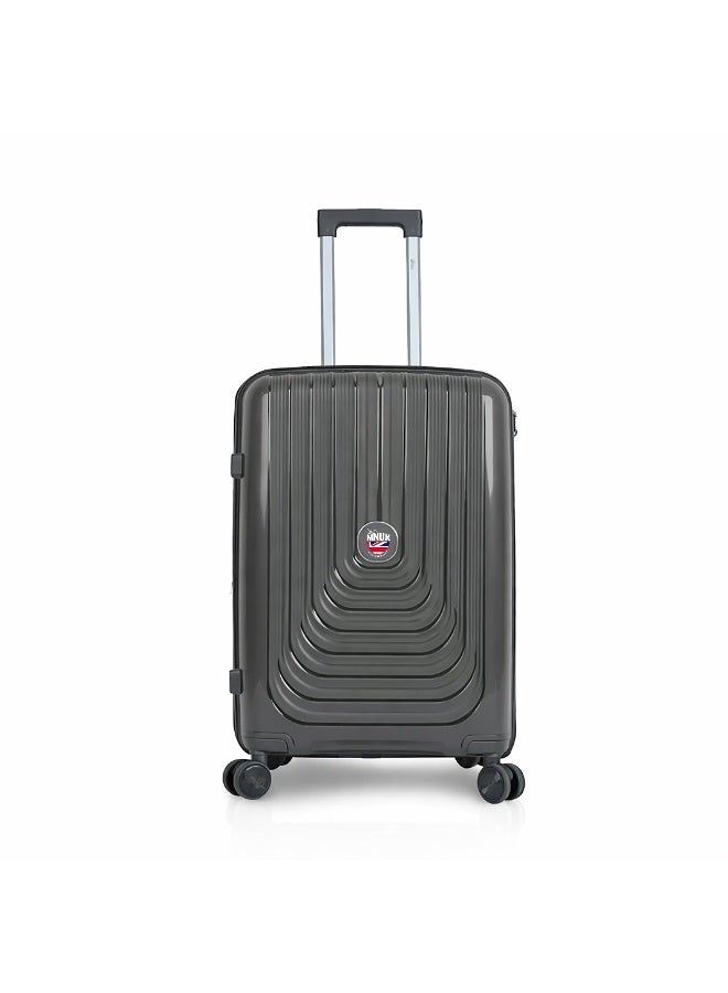 منيك حقائب سفر فياجيرو ستر أورديناريو طقم من  قطع | حقائب ترولي صلبة من البولي بروبلين | عجلات مزدوجة دوارة  درجة | مقاس كابينة  بوصة، متوسط  بوصة، كبير  بوصة | رمادي داكن - Image 3