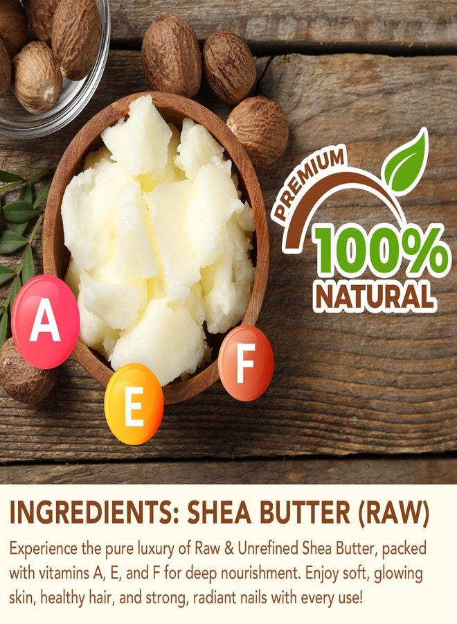 Rulviou 2 Pack Shea Butter Raw Organic,Pure Shea Butter Unrefined for Skin and Hair Moisturizing - 100% Natural Vitamin A, E & F - Image 2