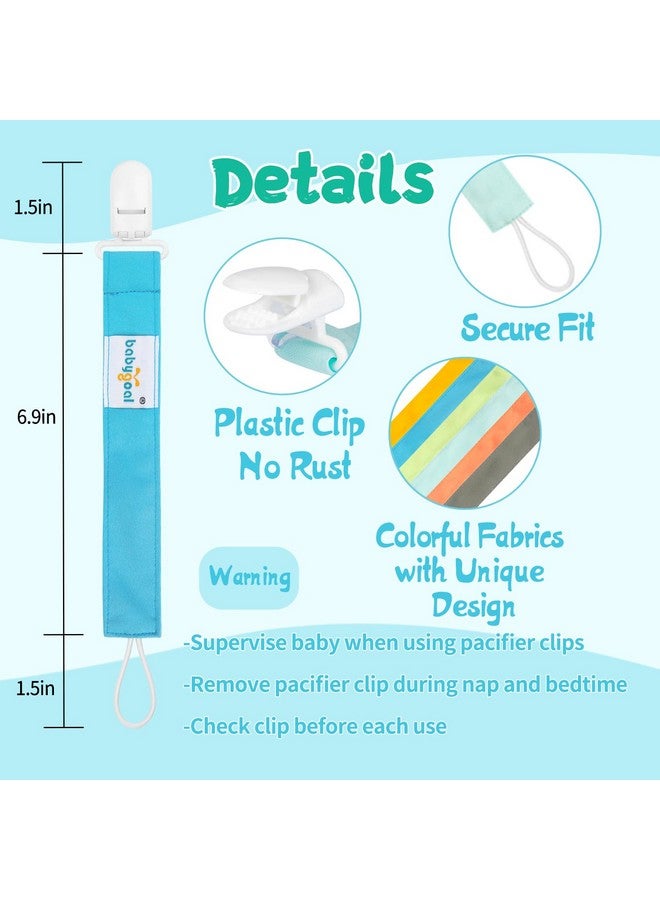 Babygoal Neutral Pacifier Clips, 6 Pack Paci Holder Clips for Boys and Girls Fits for Most Baby Pacifier, Binky Styles,Teethers and Toys 6PS10 - Image 2