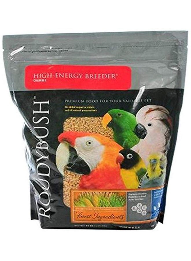 ROUDYBUSH Roudybush High Energy Breeder Bird Food, Crumbles, 44-Ounce 