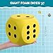 Shappy 6 Inches Foam Dice Fun Filled Large Educational Toy Kawaii Giant Dice Decorative Eva Foam Jumbo Cube Big Square Building Blocks for Game Nights Learning Sessions Multicolor6 Pcs - Image 4