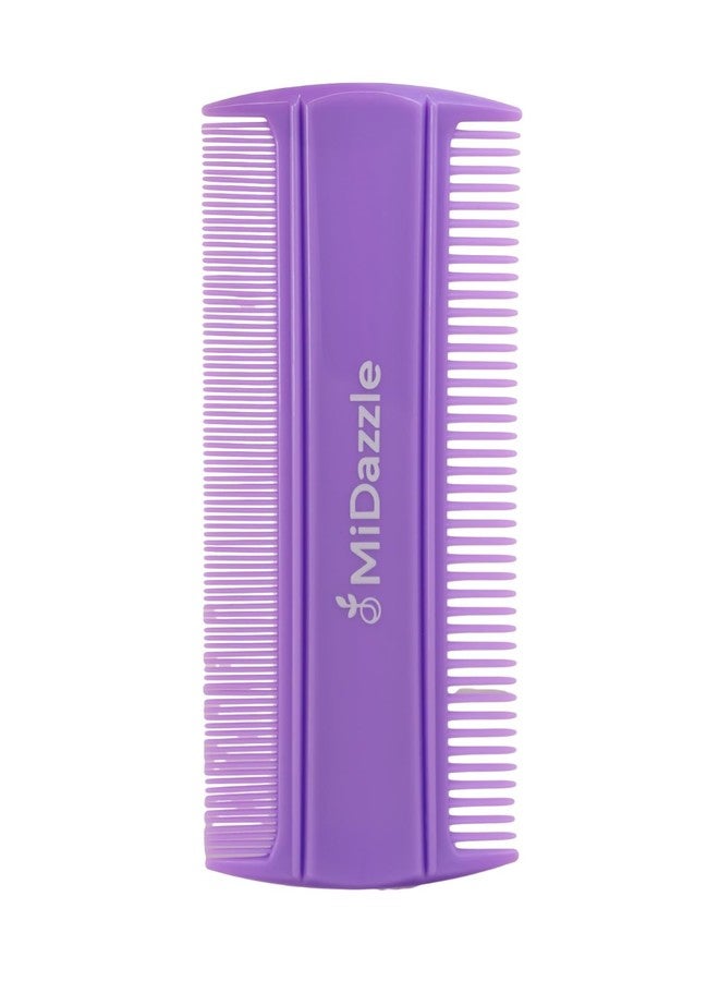 Midazzle Lice Comb for Hair | Double-Sided Fine Tooth Comb for Removing Lice, Nits & Dandruff | Gentle & Safe for Kids & Adults