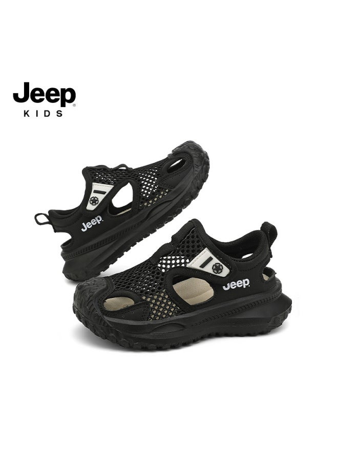 Jee/p Children's Shoes Boys' Sandals  Summer Mesh Hollow Children's Sports Sandals Campus Closed-toe Sandals Breathable