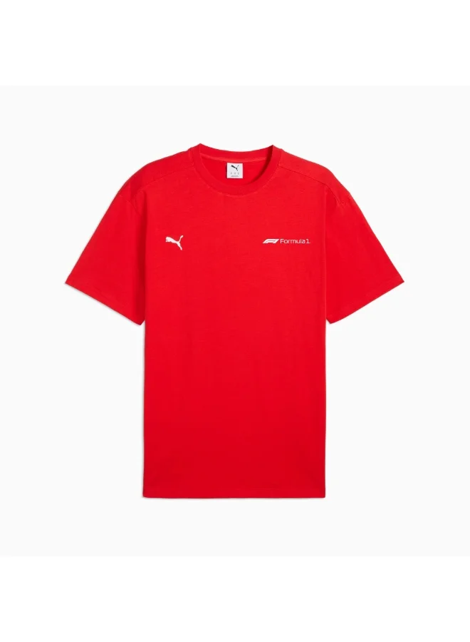 فورمولا1 تيشيرت FORMULA1 ESS+ برسومات - لون أحمر بوب مريح