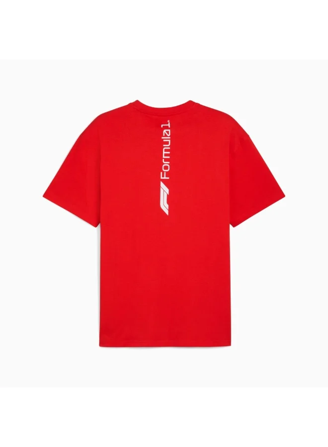 فورمولا1 تيشيرت FORMULA1 ESS+ برسومات - لون أحمر بوب مريح