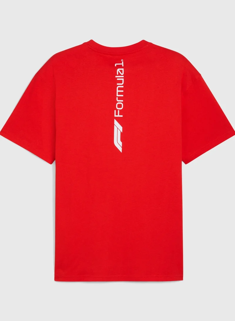 FORMULA1 FORMULA1 ESS+ Graphic Tee -relaxed Pop Red