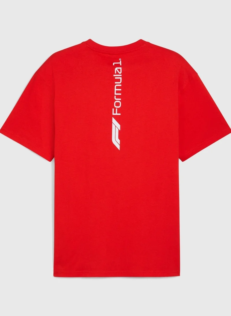 Formula1  FORMULA1 ESS+ Graphic Tee -relaxed Pop Red for Men | Best Price UAE