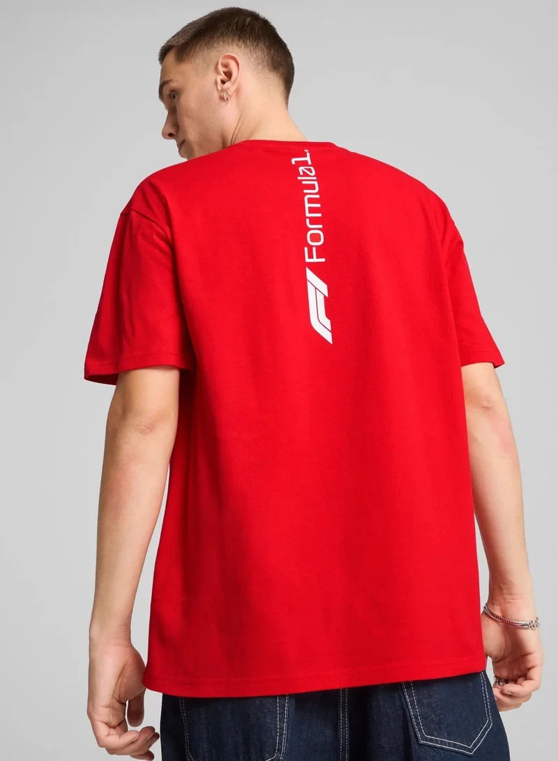 Formula1 FORMULA1 ESS+ Graphic Tee -relaxed Pop Red