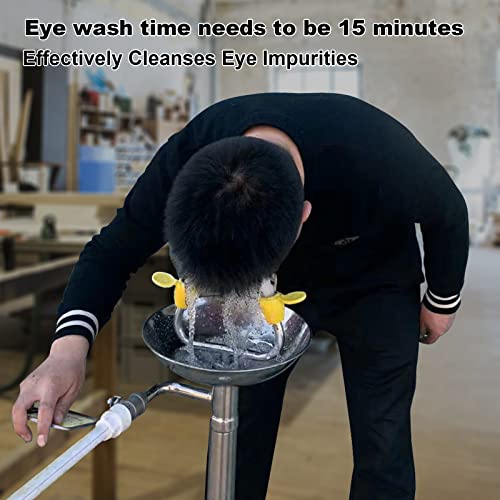 Yeipower Eye Wash Station Emergency Wall-Mounted - Yeipower Portable First Aid Eyewash Station Eye Irrigation Sign - Image 3