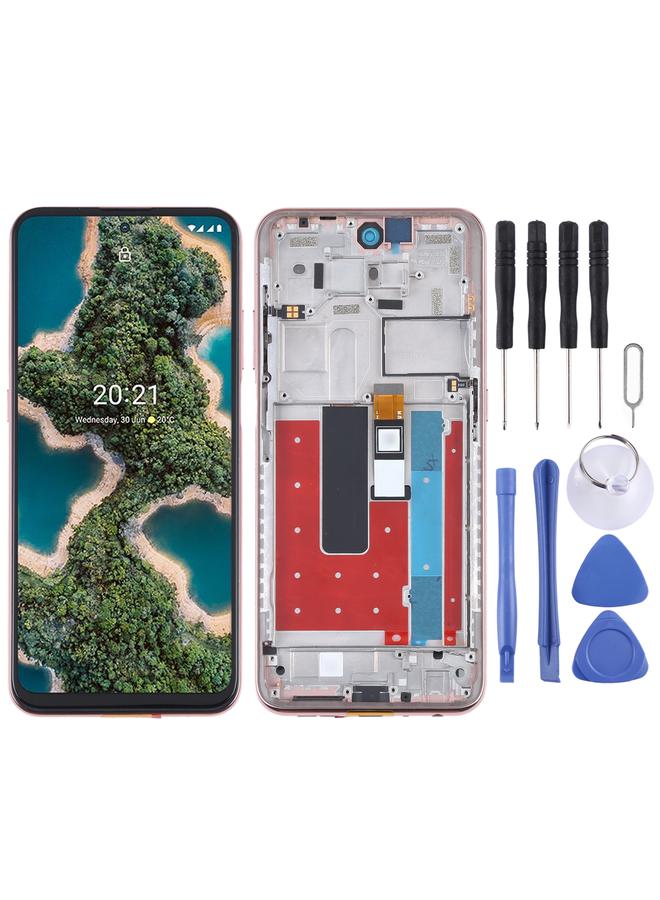 erorex Replacement TFT LCD Screen for Nokia X20 TA-1341 TA-1344 Digitizer Full Assembly with Frame Gold - Image 1
