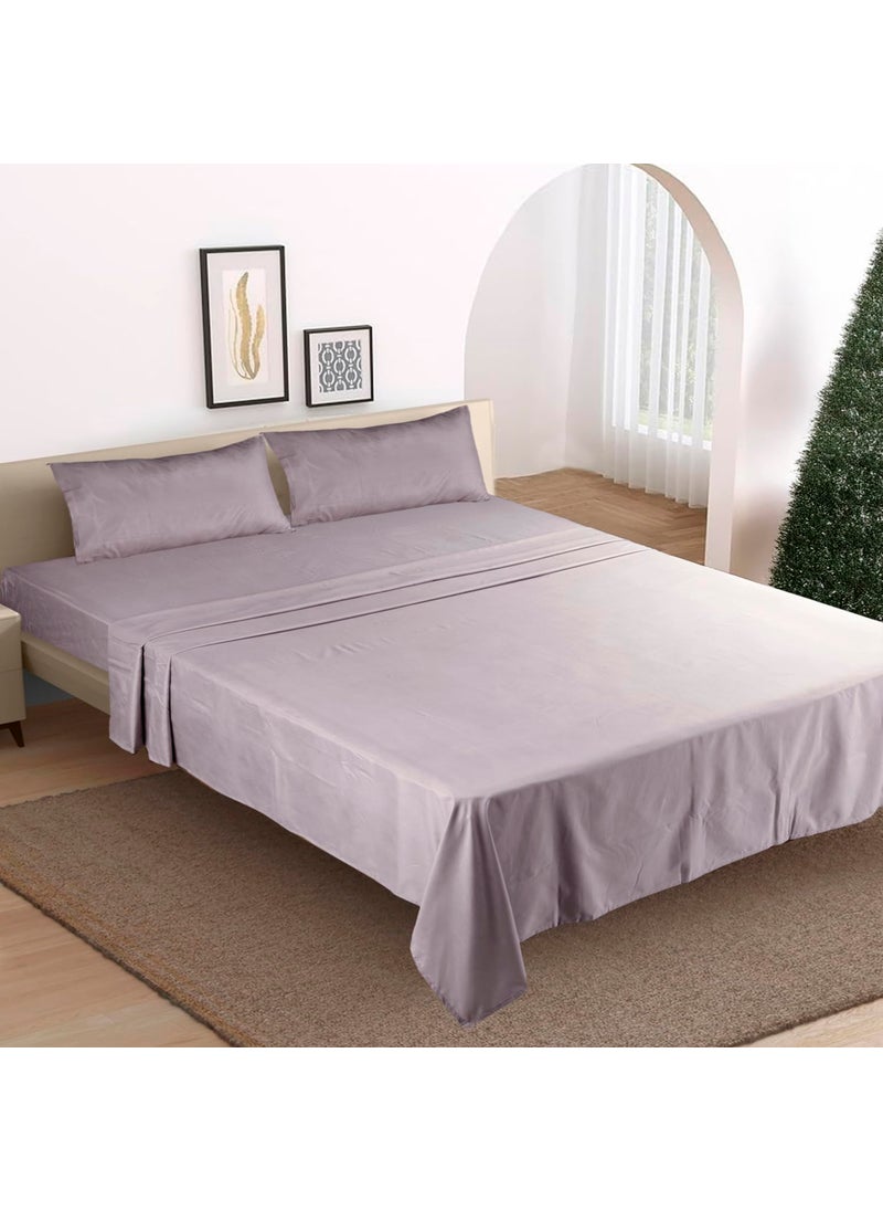 Modern Threads Modern Threads 100% Microfiber Solid Bedsheet Set | Premium Soft Bed Cover | Deep Pocket Elastic Fitted Sheet, Flat Sheet & 2 Pillowcases (Dusty Mauve, Queen)  - Image 3