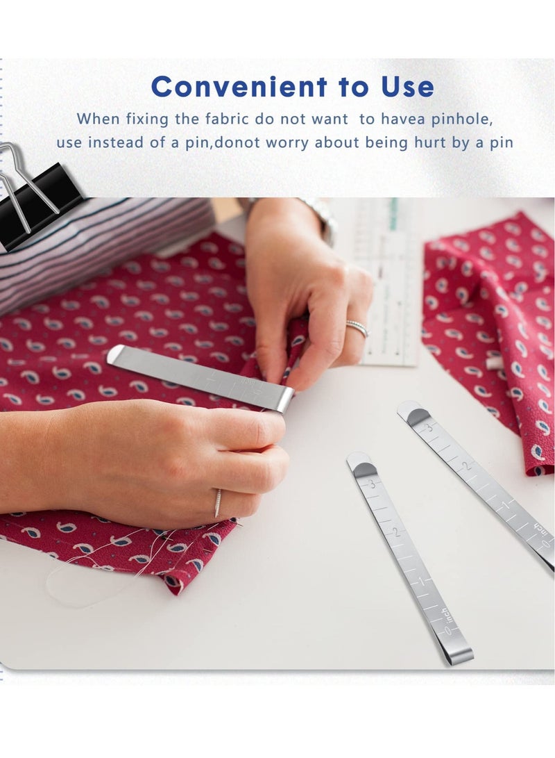 Excefore 20PCS Sewing Clips Precision Rulers for Sewing Quilting and Crafting Professional Measuring and Marking Accessories - Image 3