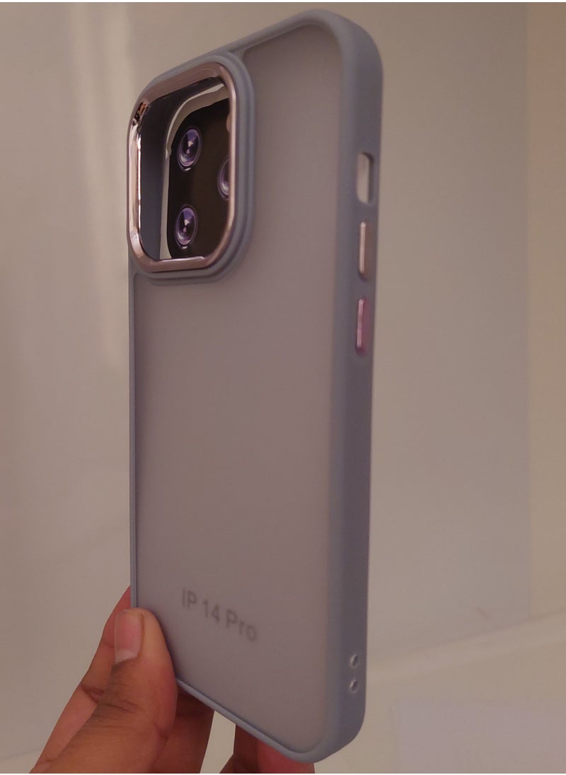 Creative Creative Case for Iphone Q series for Iphone 14 ProHard Silicone Grey Colour  - Image 3