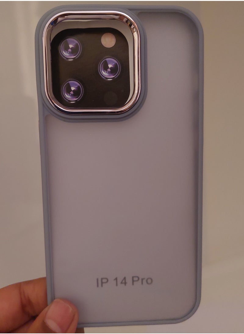 Creative Creative Case for Iphone Q series for Iphone 14 ProHard Silicone Grey Colour  - Image 1