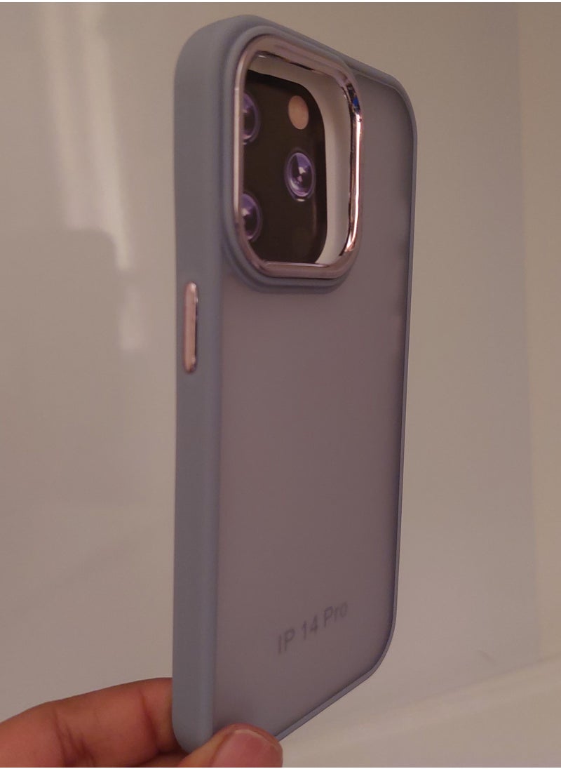 Creative Creative Case for Iphone Q series for Iphone 14 ProHard Silicone Grey Colour  - Image 2