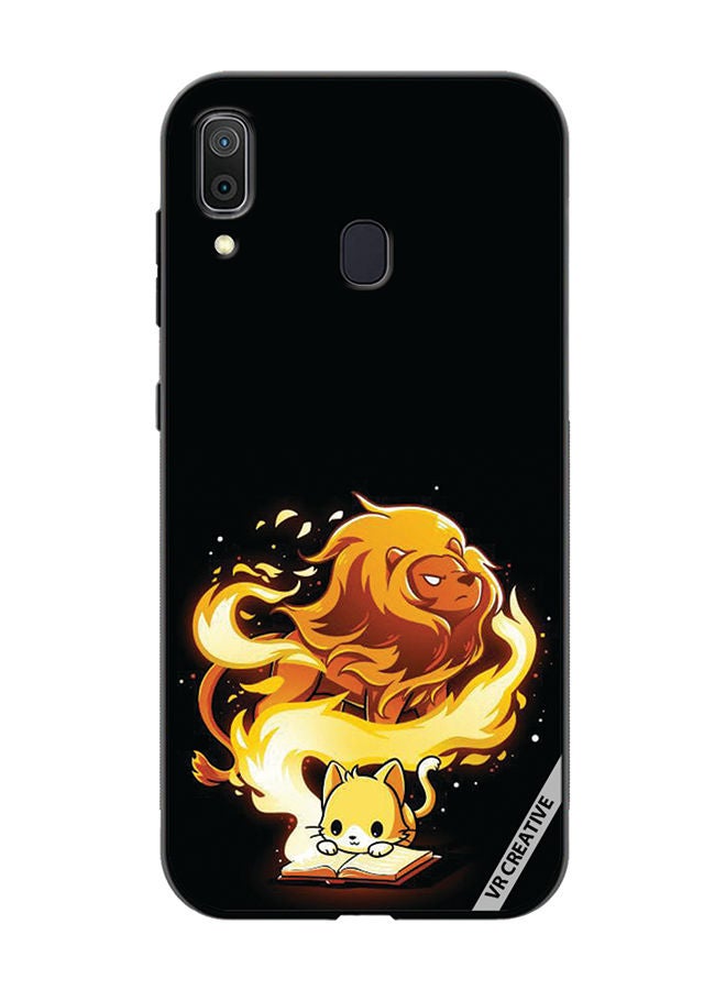 VR CREATIVE Protective Case Cover For Samsung Galaxy A30 Fir Cat Design Multicolour - Image 1