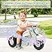 OLAKIDS Ride on Push Car FoottoFloor Sliding Car for Toddlers Kids Motorcycle with Bubble Maker Music 3 Wheels Ride on Toys Gift for Boys Girls Aged 35 Years Beige - Image 4