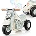 OLAKIDS Ride on Push Car FoottoFloor Sliding Car for Toddlers Kids Motorcycle with Bubble Maker Music 3 Wheels Ride on Toys Gift for Boys Girls Aged 35 Years Beige - Image 2