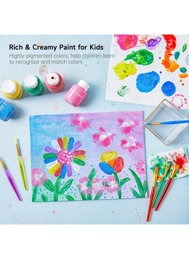 Shuttle Art Kids Washable Finger Paints Set, Shuttle Art 33 Pack Non Toxic Kids Painting Set with 10 Colours (60ml) Finger Paints, Paint Pad, Sponge Paint Brushes, Eco Natural for Children and Toddler - Image 3