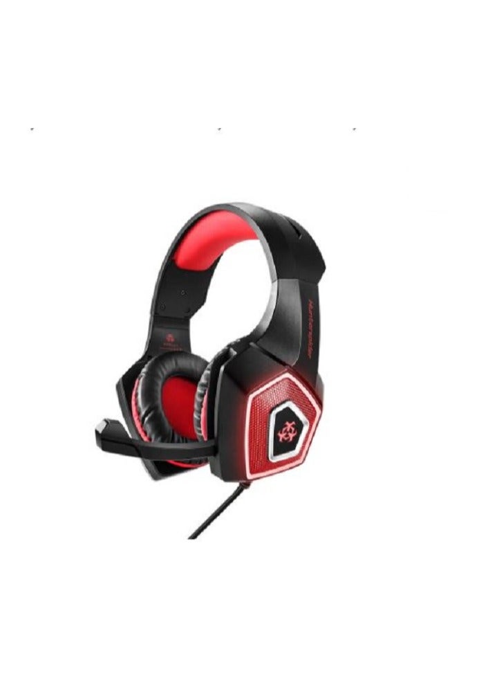 Hunterspider V-1 3.5mm Wired Gaming Headsets Over Ear Headphones Noise Canceling Earphones with Microphone Colorful LED Light Blue for PC Laptop PS4 New XBOX ONE - Image 2