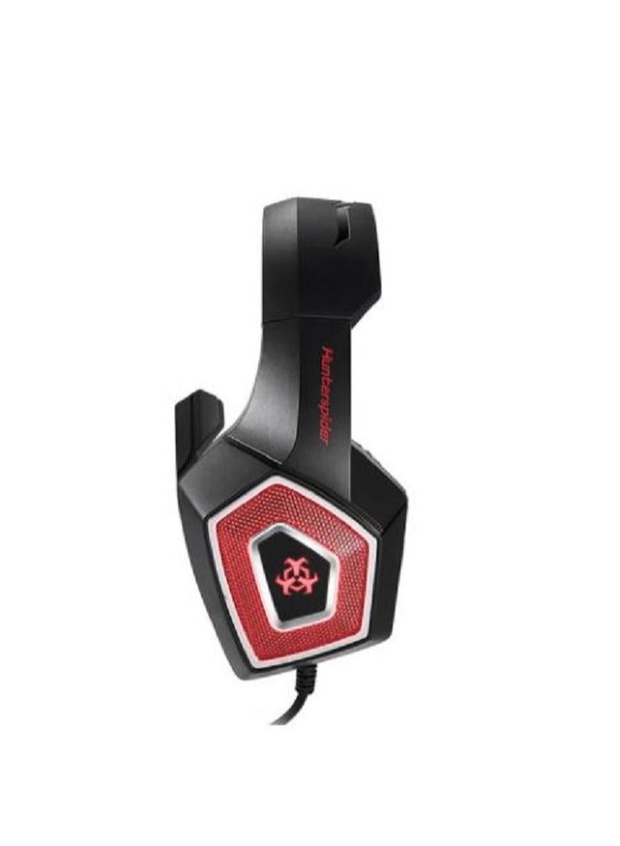 Hunterspider V-1 3.5mm Wired Gaming Headsets Over Ear Headphones Noise Canceling Earphones with Microphone Colorful LED Light Blue for PC Laptop PS4 New XBOX ONE - Image 3