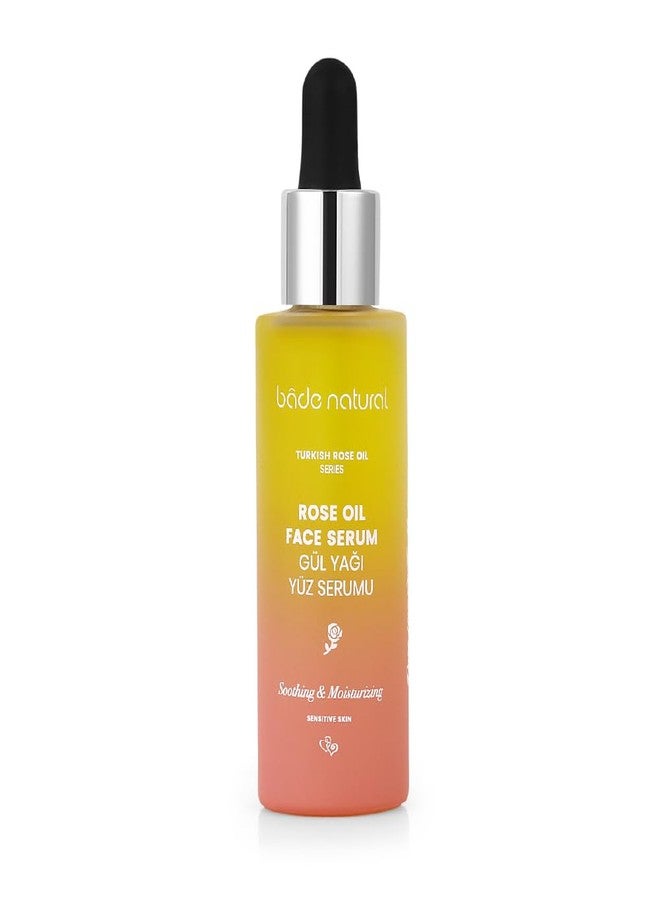 Bade Natural Rose Essential Oil Face Serum – Calming & Antioxidant Facial Oil with Jojoba & Vitamin E – Anti-Aging Moisturizer for Radiance & Skin Elasticity – 1 Fl Oz - Image 1
