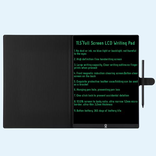 K KYSTAR 115in Erasable Writing Tablet for Drafting Taking Notes and Leaving Message Superfine Line Design Precise Sketching Writing Board Drawing Pad with a PencilPacked with a Leather Case Protective - Image 1