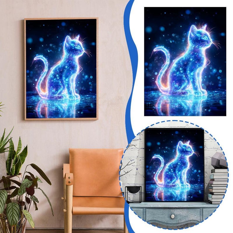DIY luminous diamond paintings, custom-made diamond paintings, full-diamond 5D luminous diamond living room decorative paintings, factory stock available. - Image 4