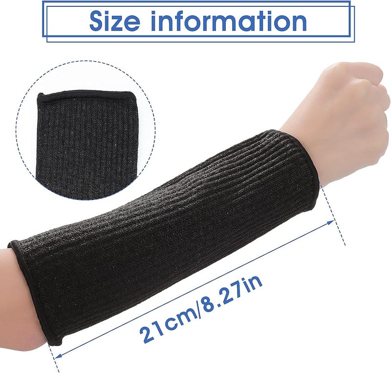 Aster 2Pairs Arm Protection Sleeves Cut Resistant Sleeves Level 5 Protective Arm Sleeves Heat Resistant Sleeves Protectors for Thin Skin Bruising Men Women - Image 3