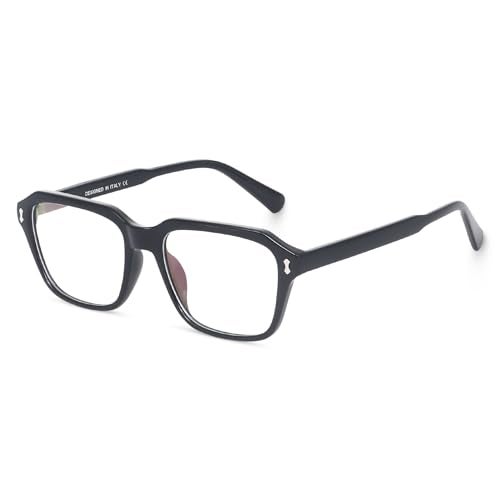 Peter Jones I Unisex I Black Color I Large Size I Square Frame I Anti Glare Lenses I Optical Frame (AG222B) - Image 1