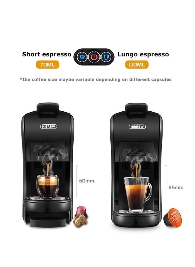 هيبرو آلة صنع القهوة HiBREW  بار 4in1 متعددة الكبسولات الساخنة / الباردة ماكينة صنع الإسبريسو لنسبريسو دولتشي غوستو قهوة مطحونة K-cup H1A  - Image 5