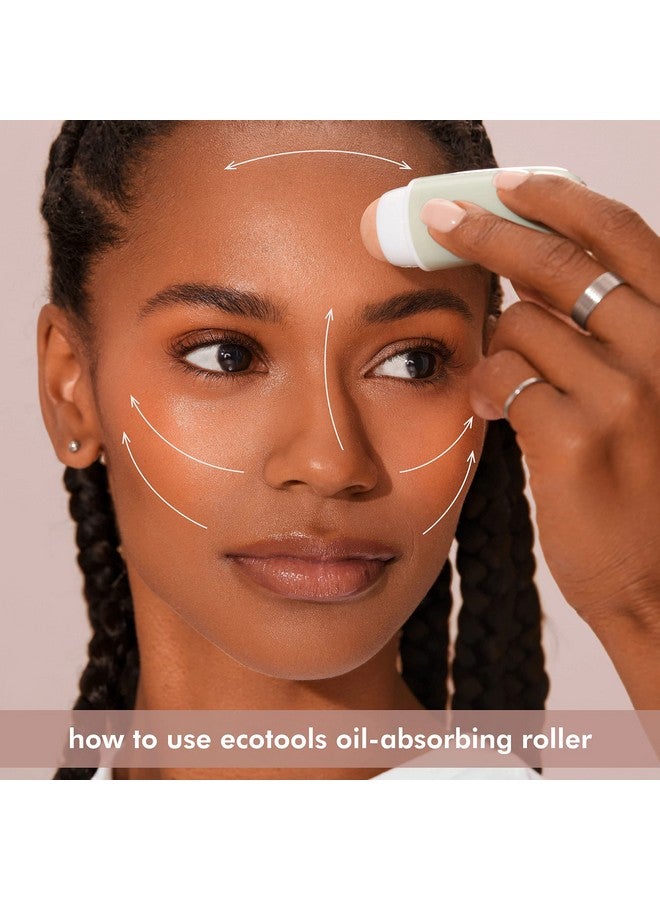 Ecotools Reusable Shine Control Oil Absorbing Facial Roller Oil Absorbing Volcanic Ash Face Roller For Oily Skin Cruelty Free Facial Skincare Tool Perfect For On The Go 1 Count - Image 5