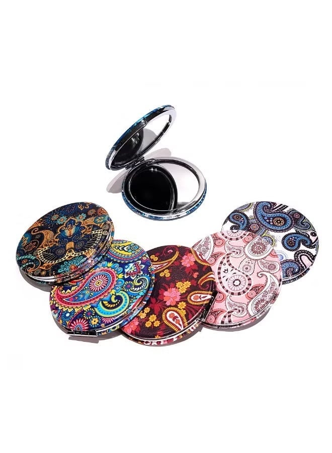 Compact Dual-Sided Makeup Mirror – Handheld & Adjustable 10x Magnification Travel Mirror - Image 3