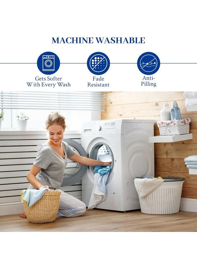 DECOREZA King Size Elastic Fitted Bedsheet with Deep Pocket Cotton Feel Bed Sheet for Double Bed, Soft, Breathable & Wrinkle-Resistant, Includes 2 Pillow Covers, Size - 72"x78" Green Smoke - Image 5