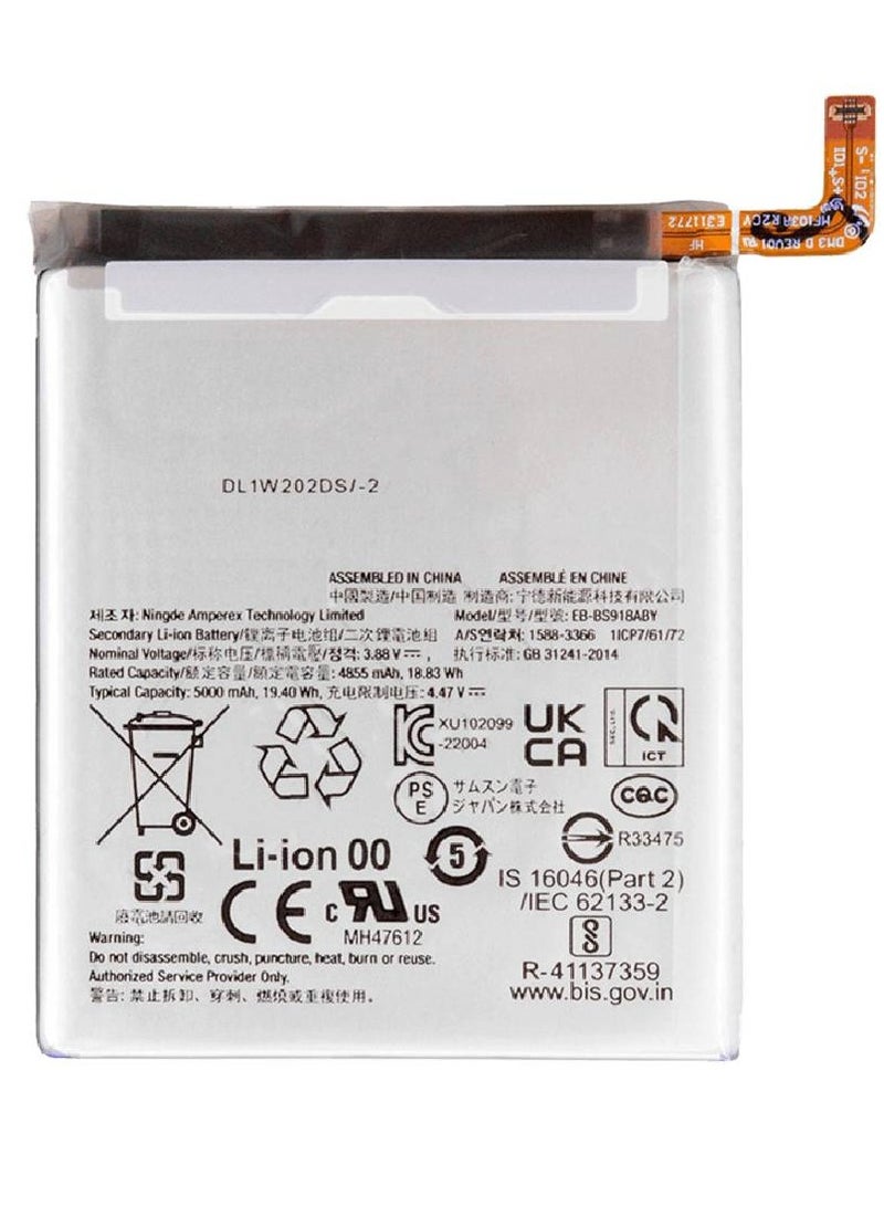 جينيكست بطارية داخلية ممتازة بديلة متوافقة مع هاتف Samsung Galaxy S23 Ultra 5G - Image 1