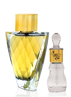 Ajmal Fasety Her EDP 95ml & Fantabulous Oil 12 GM - Luxe Women's Fragrance Duo 