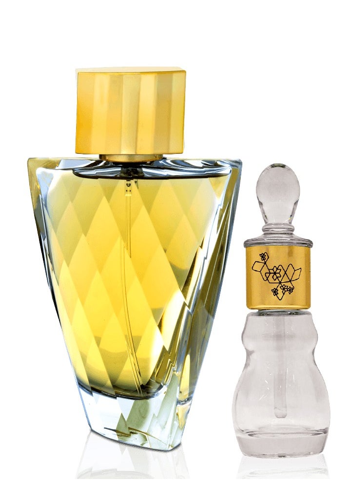 Ajmal Fasety Her EDP 95ml & Fantabulous Oil 12 GM - Luxe Women's Fragrance Duo 
