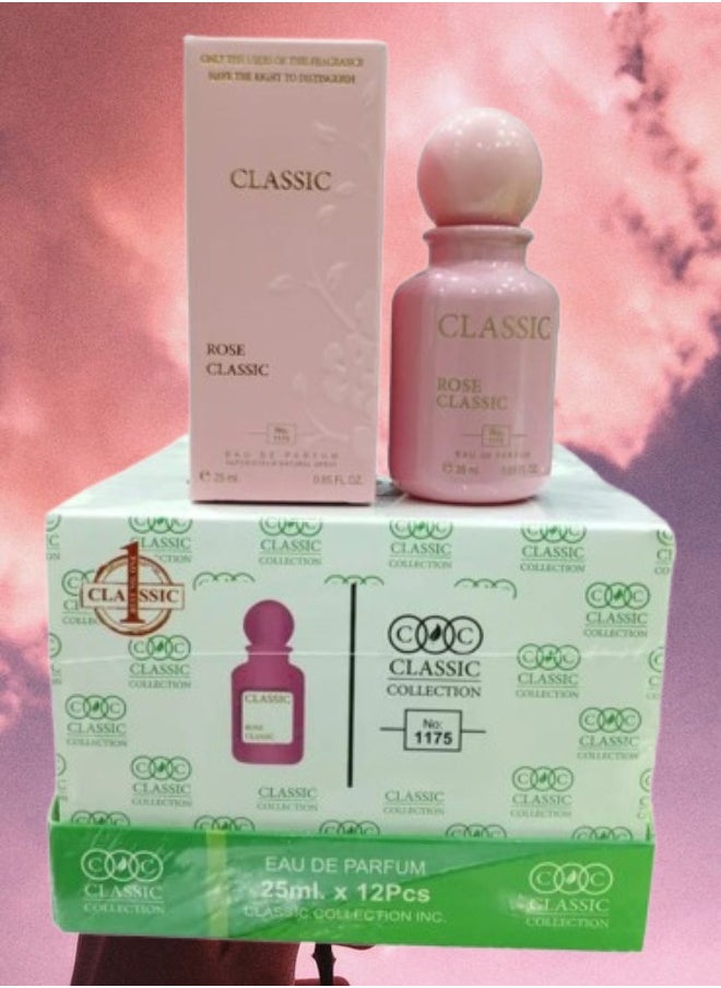 CLASSIC COLLECTION - 12 Pieces Rose Classic Collection Number 1175 EDP 25ML - Image 1