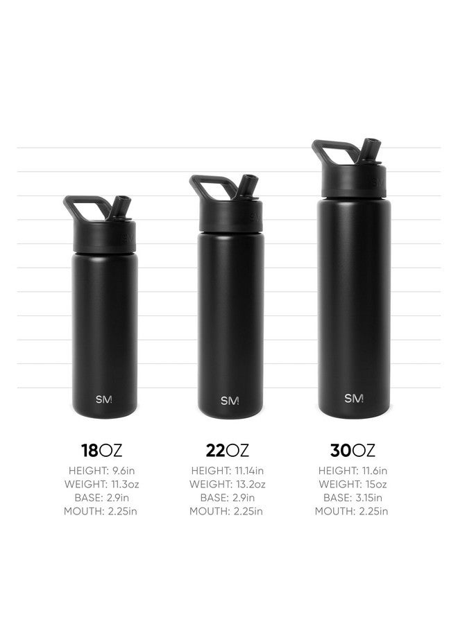 Simple Modern Simple Modern Water Bottle with Straw Lid Vacuum Insulated Stainless Steel Metal Thermos Bottles | Reusable Leak Proof Animal Print BPA-Free Flask for Sports | Summit Collection | 22oz, Cream Leopard - Image 4