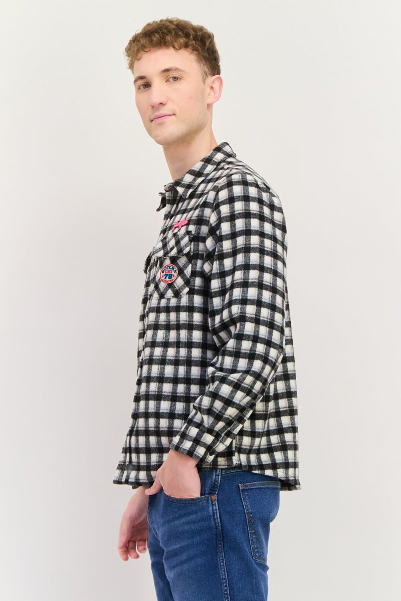 Gotcha Men Plaid Jacket Shirt, Multicolor - Image 2
