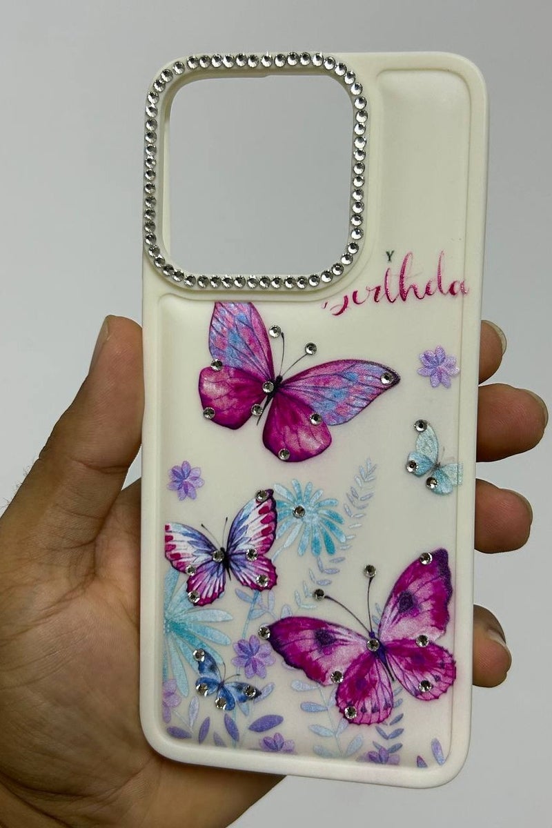 Plastic Back Cover Butterfly  Compatible with Honor X6B - Image 1