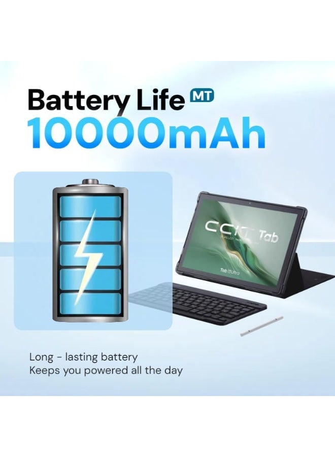 CCIT Tab 13Ultra Android 13 Tablet with 11-Inch FHD Display, 16-Core Processor, 5G Dual SIM, 8+24MP Camera, 10,000mAh Battery, 1TB TF Expandable Storage, Includes Keyboard, Mouse, Stylus & Protective Case – Blue, Ideal for Work, Study, Gaming, and Entertainment - Image 5