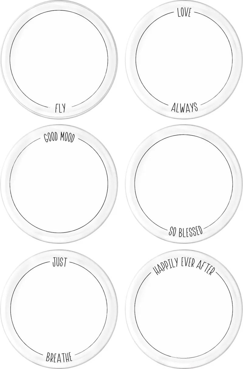THE MIA Daily Tunes Cake Plate Set of 6 - 19 cm