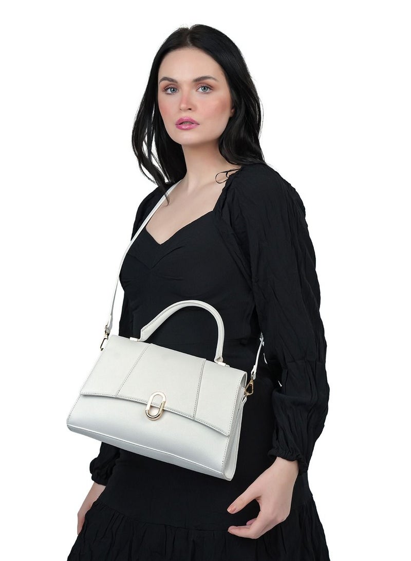 AMICA Maria Mini Crossbody Bag for Ladies - White - Image 5