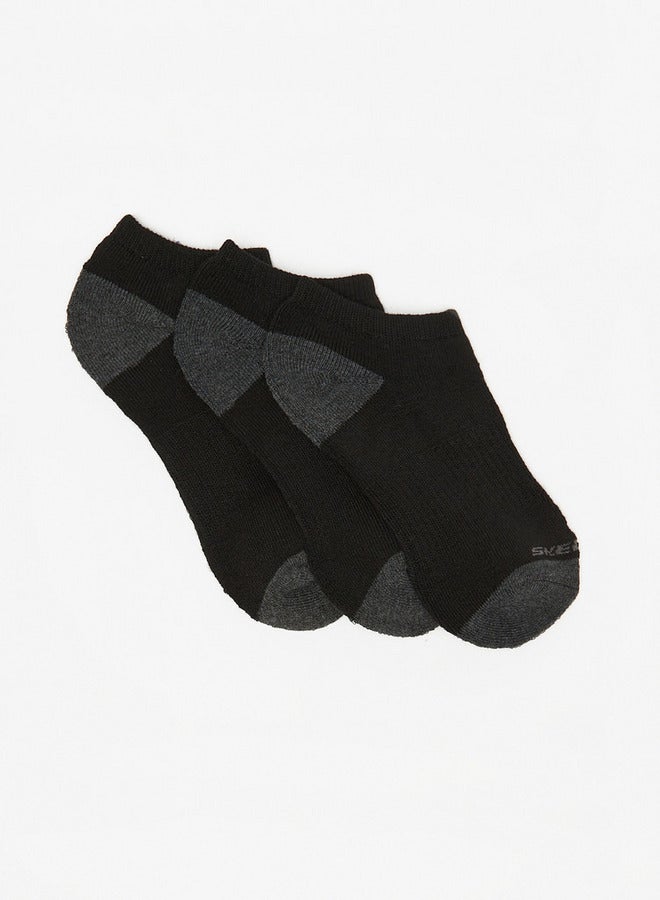 SKECHERS Solid Ankle Length School Sports Socks - Set Of 3 - Image 2
