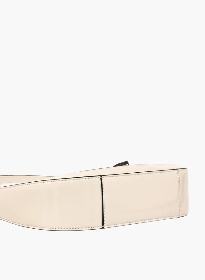 سيليست Women Solid Shoulder Bag with Adjustable Handle and Zip Closure