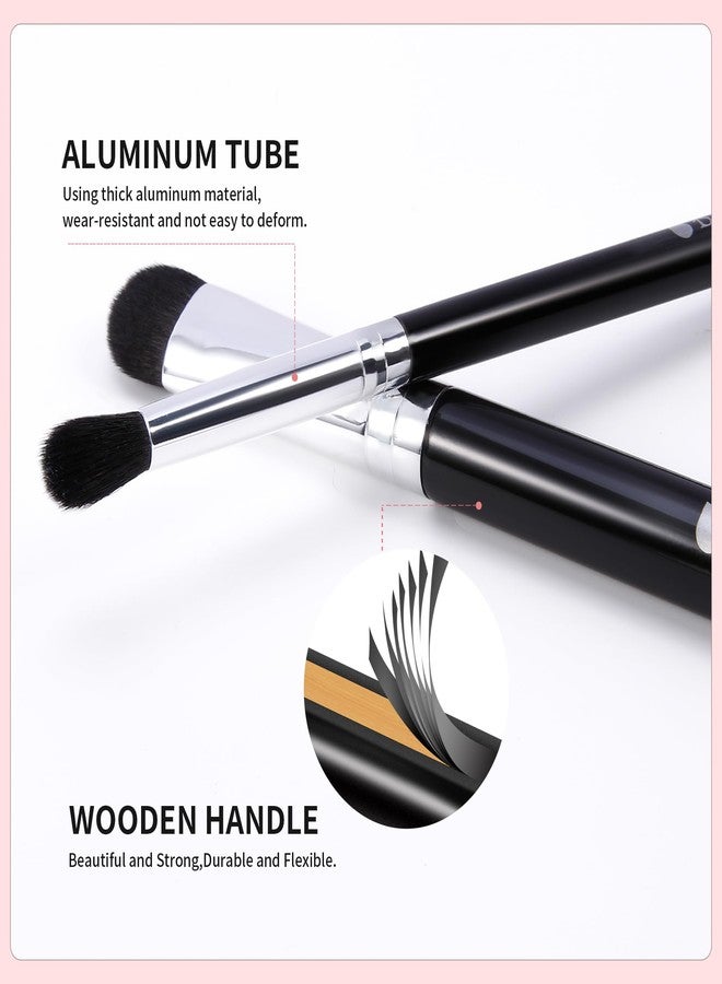 DUcare Eye Makeup Brush Set, 6 Pcs Professional Eyeshadow Blending Makeup Brushes for Concealer Eyebrows Eyeliner, Soft Hairs & Wood Handle - Image 5