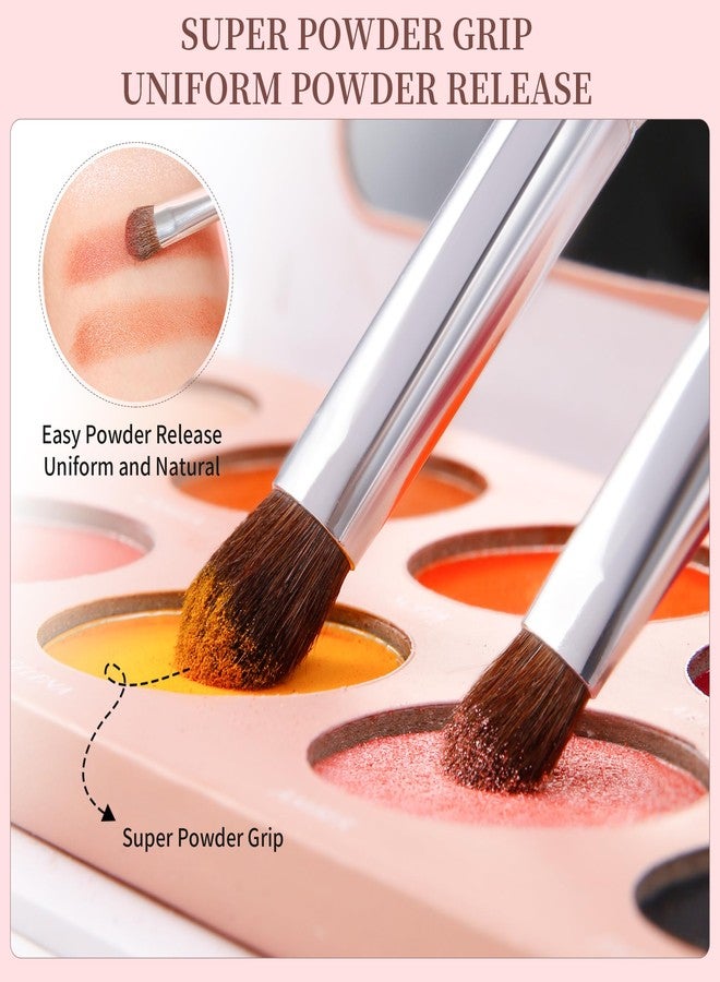 DUcare Eye Makeup Brush Set, 6 Pcs Professional Eyeshadow Blending Makeup Brushes for Concealer Eyebrows Eyeliner, Soft Hairs & Wood Handle - Image 4