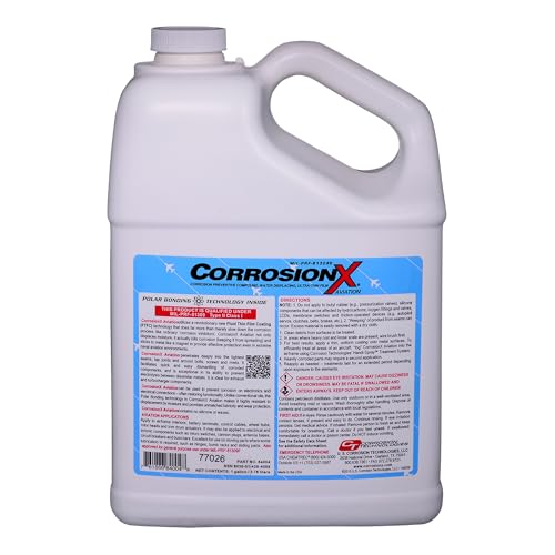 CorrosionX كوروزن إكس تقنيات التآكل الطيران 84004 1 جالون فيلم رقيق للغاية درجة الطيران متطلبات أداء عسكرية مؤهلة مركب الوقاية من التآكل والسيطرة MILPRF81309H - Image 1